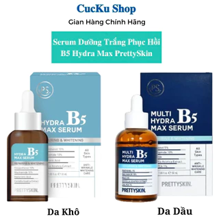 Serum Dưỡng Trắng Phục Hồi B5 Hydra Max PrettySkin, Tinh chất dưỡng ẩm, dưỡng trắng da, cải thiện da thô ráp Cuckushop