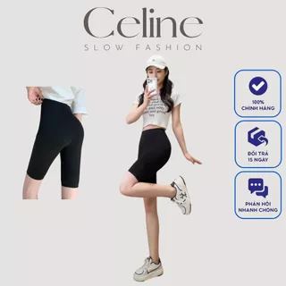 Quần Legging Nữ Lửng Đùi Madela, Quần Short Đùi Thể Thao Gym Cạp Cao Chất Co Giãn Thoải Mái Không Bai Xù - Celine