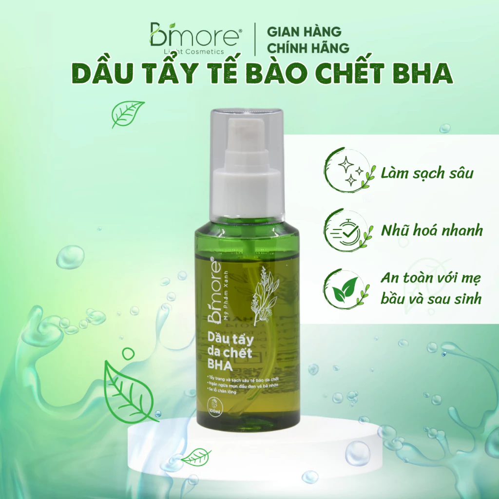 Dầu Tẩy Tế Bào Chết BHA Bimore Làm Sạch Sâu Ngăn Ngừa Mụn Sáng Da 100ml