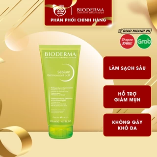 Gel Rửa Mặt Làm Sạch Sâu & Hỗ Trợ Giảm Mụn Bioderma Sebium Gel Moussant Actif 200ml