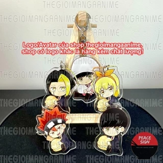 Móc khóa MASHLE Muscles And Magic ver NGỒI ÔM - CƠ BẮP VÀ PHÉP THUẬT anime chibi trong acrylic