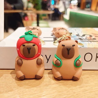 Móc khoá Capybara gấu nâu siêu cute đáng yêu