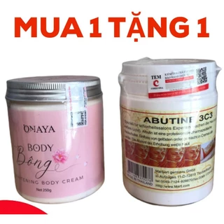 [MUA 1 TẶNG 1] Kem body Bông dưỡng trắng da ONAYA Hũ Lớn 250g TẶNG Kích trắng Lớn 250g