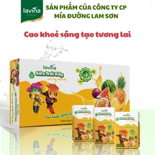 (Date 21/7/24) Thức uống sữa trái cây nhiệt đới Lavina thùng 40 hộp 150ml hỗ trợ tăng cường chiều cao cho trẻ