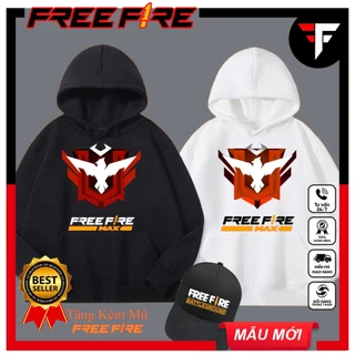 Áo hoodie Free Fire Màu Đen Rank Huyền Thoại [ TẶNG KÈM 1 NÓN ] Hình In Sắc Nét Hot Trend | FREE FIRE STORE