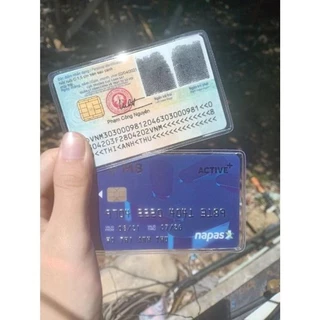 Bọc Chống Xước Chip CCCD Căn Cước Công Dân, Bảo Vệ, Chống Trầy CMND, ATM, Trong Suốt Chống Trầy Có Nắp Bảo Vệ Thẻ