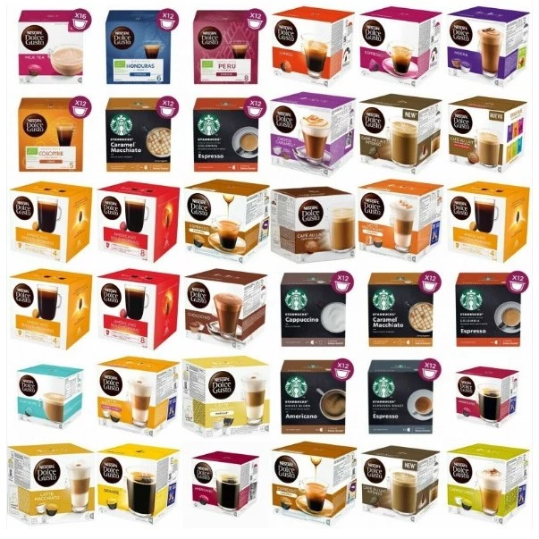 Cà Phê Viên Nén Nescafe Dolce Gusto, Viên Nén Cafe Dolce Gusto, Hộp 16 Viên,  Nhiều Vị, Hàng Chính Hãng