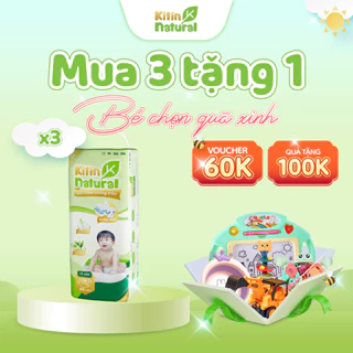 [MUA 3 TẶNG 1 QUÀ] Tã/Bỉm Kitin Natural tinh chất trà xanh mỏng mềm thấm hút tốt