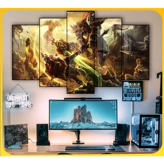 Tranh liên minh huyền thoại chất liệu tráng gương. tranh dán tường, decor gaming tuyệt đẹp. Tranh LOL SIÊU RẺ BỀN ĐẸP