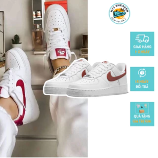 Giày nam sneaker - Giày thể thao nam NIKE_AF1 trắng vệt đỏ đế cao thời trang đẹp dùng để đi học NY3 Sneaker