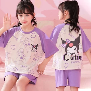 Set Bộ (Kuromii CUTIE) Mẫu Hè Bé Gái, bộ Gấu Dâu áo liền quần, Set thời trang bé gái 9-52Kg (Mã NGAN030)