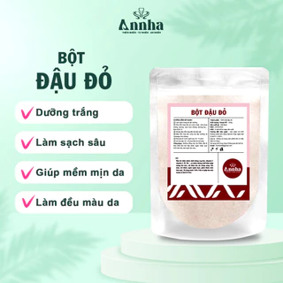 Bột đậu đỏ nguyên chất 100% Organic, bột đậu đỏ tắm trắng, đậu đỏ tẩy tế bào chết sạch mịn và an toàn cho da 100Gr