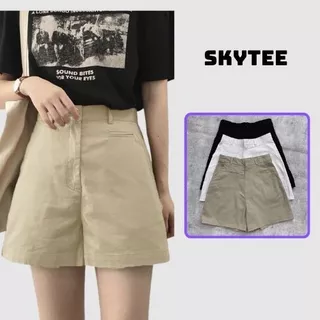 Quần Sooc Nữ Skytee.vn chất KaKi Lưng Cao Túi Mổ Ulzzang Phong Cách Hàn Quốc Siêu Đẹp FG037