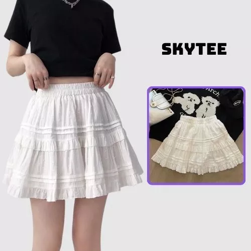 Chân váy ren tầng SKYTEE.VN dáng ngắn ulzzang 2 lớp (ảnh thật) FG015