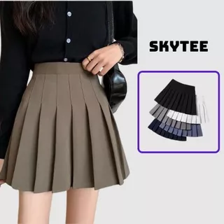 Chân Váy xếp ly Skytee.vn Tenis Lưng Cao Kiểu Tennis Skirt Chất Tuyết Mưa FG009