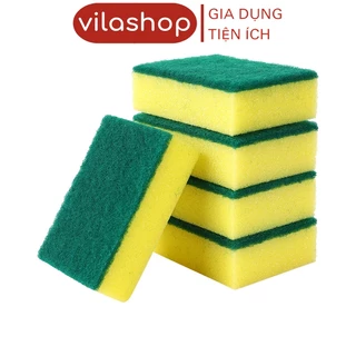 Miếng Rửa Chén Bát, Bọt Biển Rửa Bát Đĩa Vila, Búi Lưới Vệ Sinh Bát Đĩa Chuyên Dụng Dễ Dàng Vệ Sinh An Toàn Tiện Dụng