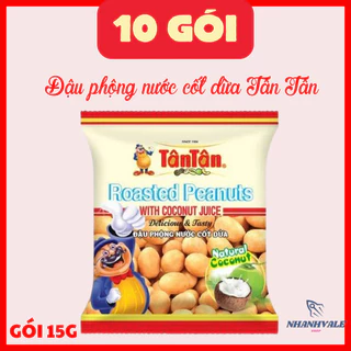 Combo 10 gói đậu phộng nước cốt dừa Tân Tân gói 15g