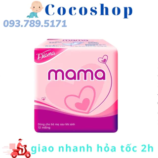 [ Hàng Công Ty) Băng Vệ Sinh Mama dùng cho mẹ sau sinh 12 miếng dài 44,5cm