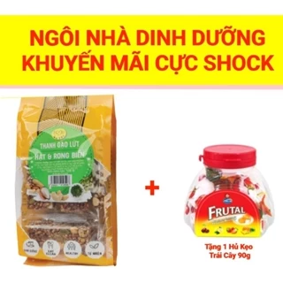 Thanh Gạo Lức Hạt & Rong Biển Gabri 120g( Tặng kèm 1 hủ kẹo 90g)