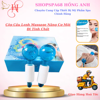 Cặp Cầu Lạnh Massage - Mặt Đẩy Sâu Tinh Chất - Nâng Cơ, Xóa Nhăn, Da Mặt Quả Cầu Lạnh Masa