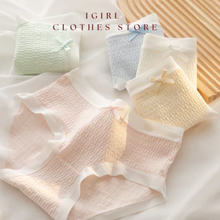 Quần Lót Co Giãn Thoáng Mát Nhiều Hoạ Tiết Dễ Thương Chất Liệu Cotton Cho Nữ IG 954