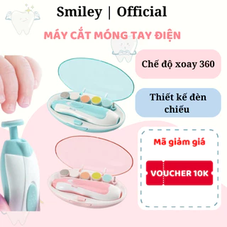 Máy cắt móng tay điện cho bé, máy bấm móng tay đa năng cắt, dũa, móng an toàn - Smiley