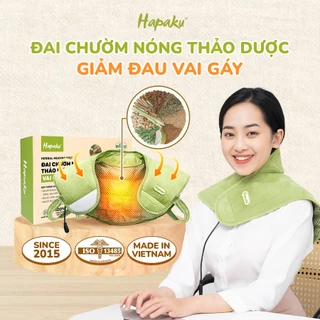 Đai Chườm Thảo Dược Vai Gáy Hapaku, Hỗ Trợ Giảm Căng Cứng Cơ, Giảm Nhức Mỏi Vai Gáy