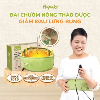 Đai Chườm Thảo Dược Giảm Đau Nhức Mỏi Lưng Bụng Hapaku, Làm Nóng Bằng Điện