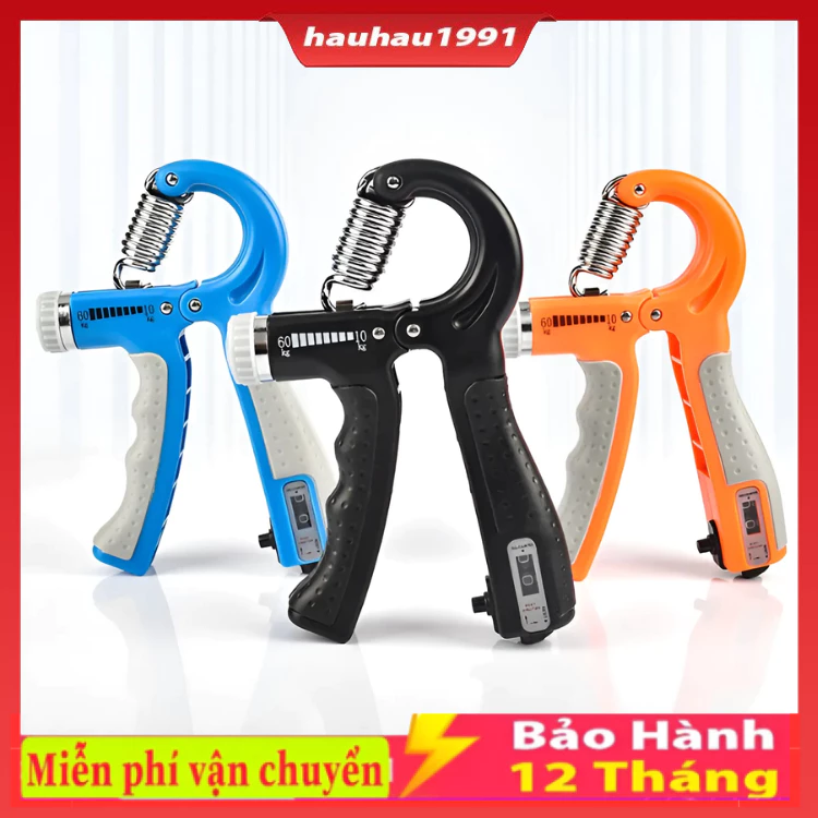 Dụng cụ tập cơ bắp tay, kìm bóp tay luyện lực phát triển cơ bắp, thiết kế hiện đại với bộ đếm số thông minh