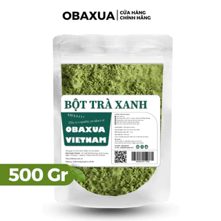 Bột Trà Xanh Đắp Mặt Nạ Obaxua nguyên chất túi 250g, 500g - Giúp bóc bã nhờn, ngừa mụn, mờ thâm