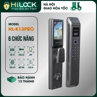 Khóa cửa vân tay  tự động K13 PRO bảo mật Face ID tăng cường 6 chức năng bảo mật cực chắc chắn