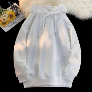 Áo Hoodie Trơn Mũ 2 Lớp  Unisex Nỉ Bông Cao Cấp