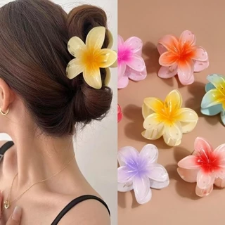 Kẹp Tóc Hoa sứ, Kẹp tóc hoa Nhiều Màu Sắc Phong Cách Hawaii, kẹp cực xinh hot trend cho các nàng