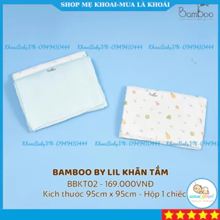 Khăn tắm cho bé, khăn tắm sợi tre cao cấp cho bé trai bé gái Little love-Khoaibaby