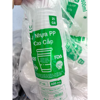 50 ly nhựa sz 800ml đủ có kèm nắp