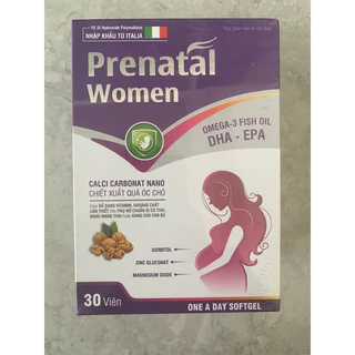 viên uống bổ bầu prenatal women hộp 30 viên