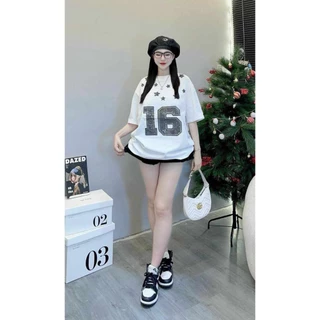 🔥🔥HHot New🔥Hot New🔥 Áo Phông Số 16 chất Cotton mềm Form rộng , Tay lỡ , Trẻ Trung Năng Động MỚI NHẤT 2024