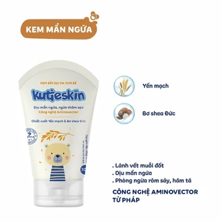 Kutieskin trắng - Hỗ trợ dịu mẩn đỏ, dịu vết ngứa, hăm da, muỗi đốt, côn trùng cắn cho bé - Tuýp 30gr