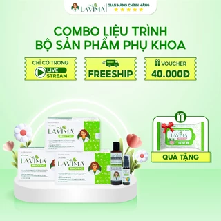 [CHỈ TRONG LIVESTREAM: MUA 3 TẶNG 3] Combo 3 hộp Viên Uống LAVIMA và Bộ Gel Phụ Khoa Tặng Khăn ướt vệ sinh Lavima