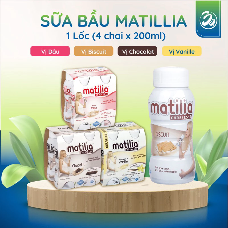 Sữa bầu Matilia Pháp đủ vị Giúp mẹ bầu khỏe mạnh, thai nhi phát triển toàn diện