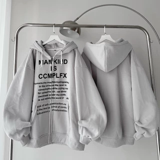 Áo Khoác Hoodie Form MANKIND 02 Màu Nam Nữ Tay Phồng rộng - Shopmap