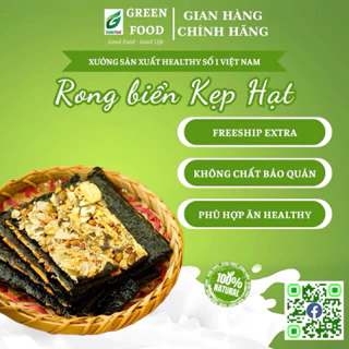 Bánh Rong biển Kẹp Hạt Healthy Thương hiệu GreenFood mix hạt siêu ngon, hỗ trợ ăn kiêng, ăn vặt