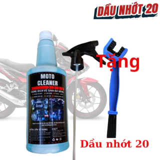 Dung dịch tẩy rửa MOTO Cleaner vệ sinh lốc máy, nhông sên dĩa, dây điện sườn xe dành cho ôtô, xe máy - Tặng kèm vòi xịt