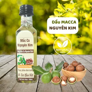 Dầu macca ép lạnh nguyên chất Nguyên Kim, dầu chất dinh dưỡng