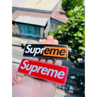 [SALE]Tem Sticker SUPREME - Decal Dán Mũ Bảo Hiểm, Vali, Dán Xe - Nhiều Size - Chống Nước - Chống Xước