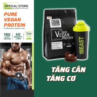 Sữa Tăng Cân Tăng cơ ORGANIC [COMBO 2 TÚI ]  VEGAN PROTEIN Body Gold Túi 1KG