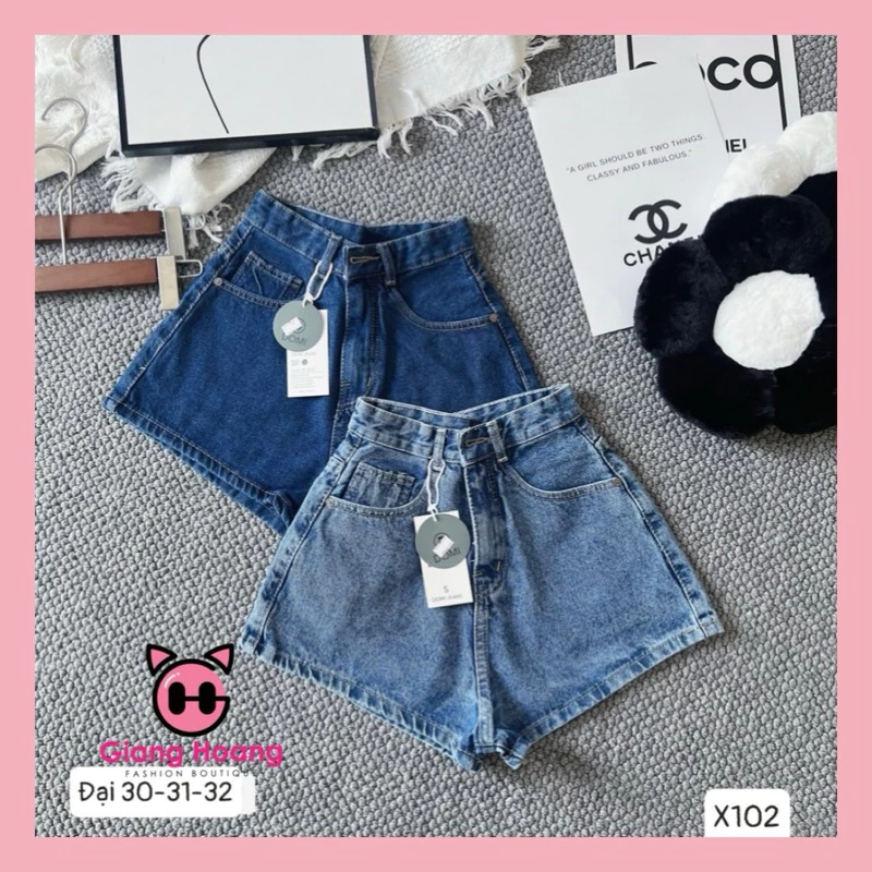 Quần jeans đùi nữ bigsize,quần bò size đại chất cotton đơn giản mã 102 Gianghoangshop