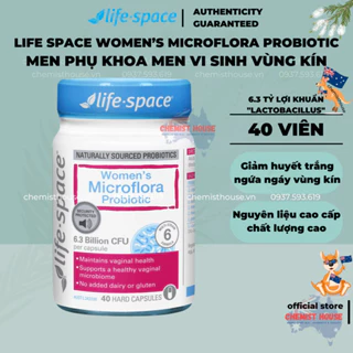 Lọ men vi sinh Life Space Women's Microflora LỌ 40Viên