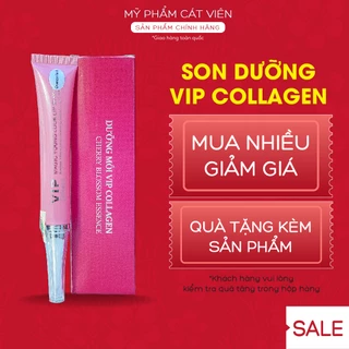 Son dưỡng VIP Collagen, son bóng kích màu môi, dưỡng ẩm môi, thích hợp sử dụng sau phun xăm, môi khô nhăn, môi thâm