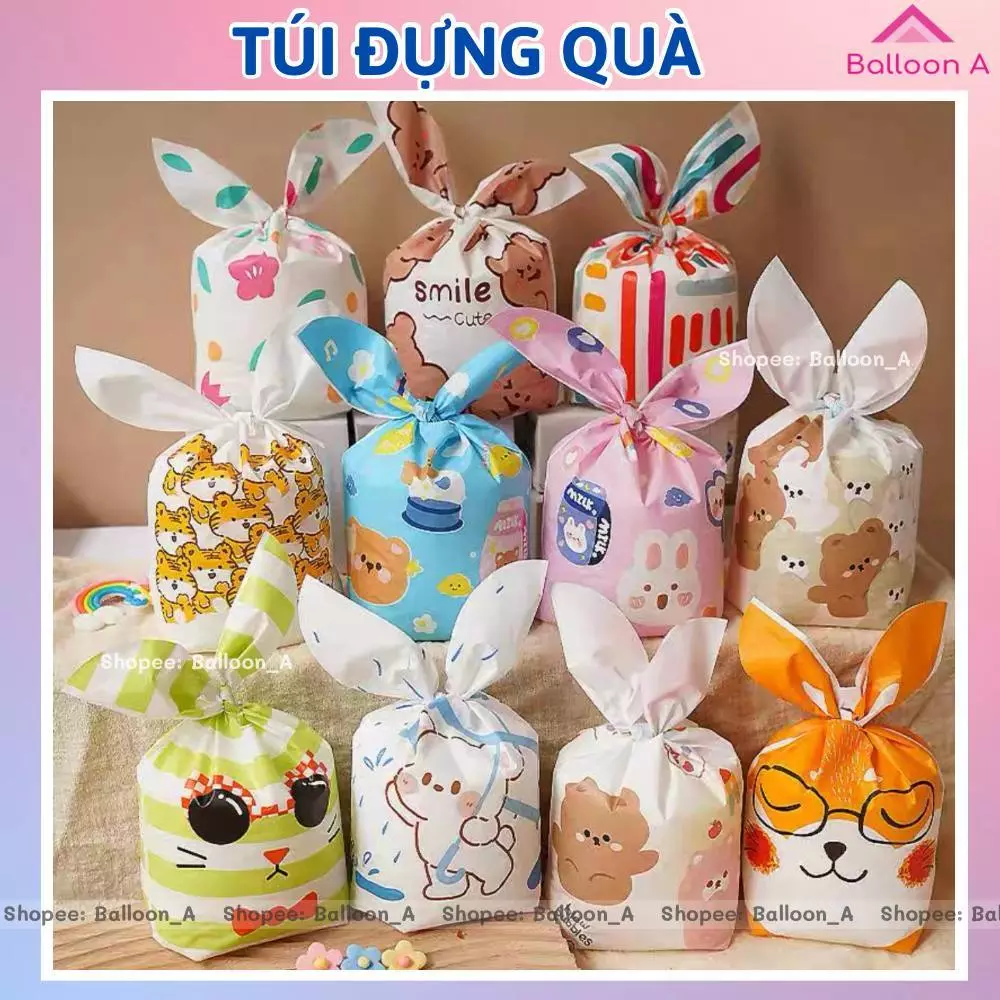 Set 10 Túi Chia Quà, Bánh Kẹo Sinh Nhật Cho Các Bạn, Túi Đựng Bánh Cookie, Túi Quà Trung Thu - BalloonA